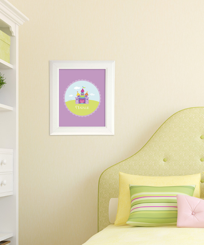 Pretty Heart Castle Kids Wall Art