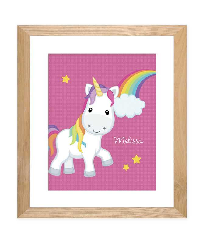 Rainbow Unicorn Kids Wall Art