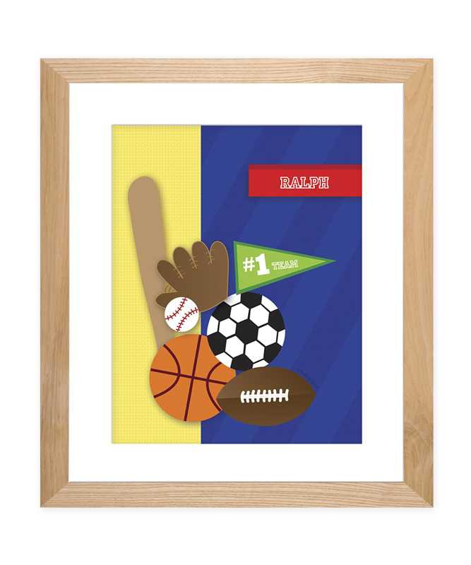 My Love For Sports Kids Wall Art