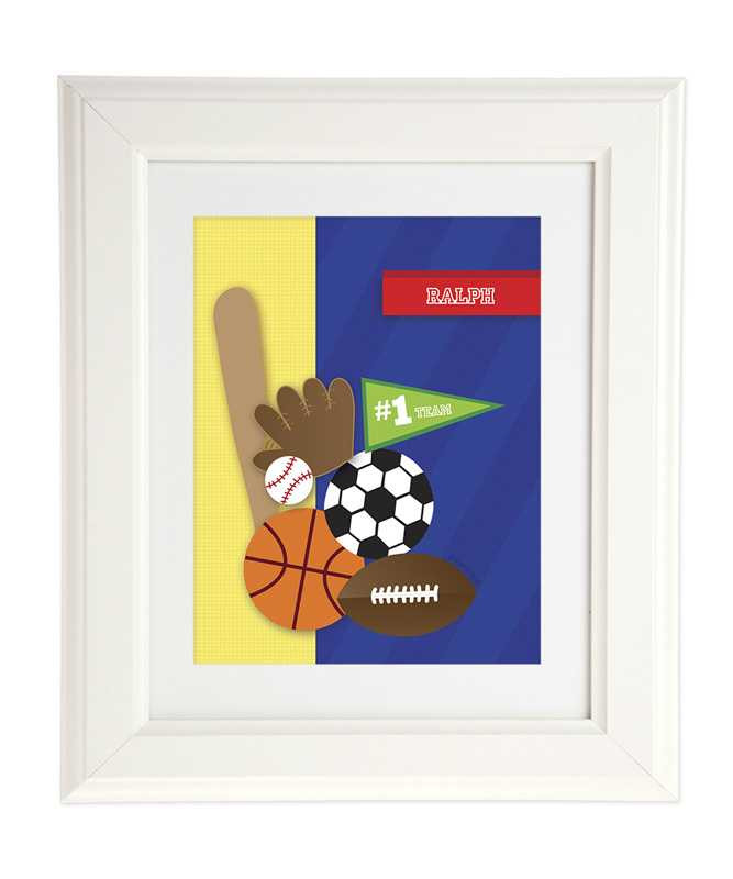 My Love For Sports Kids Wall Art