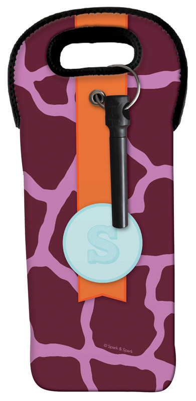 Cute Purple Rocks Wine Tote