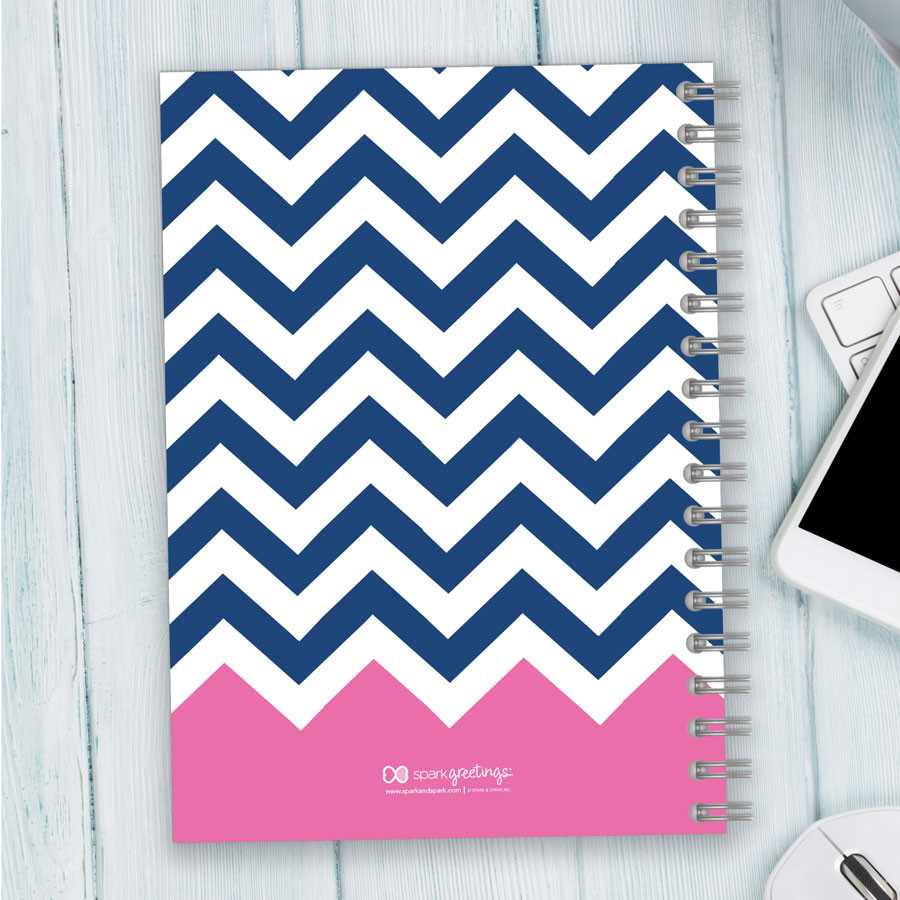 Chevron and Initials Writing Journal