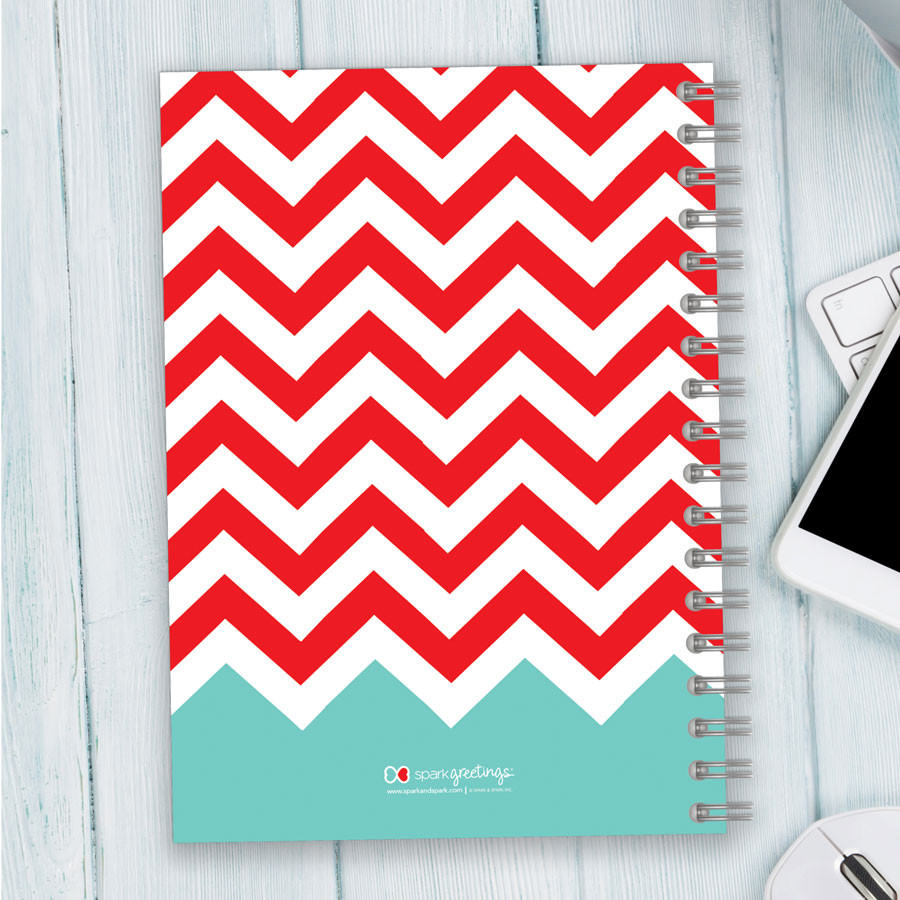 Chevron and Initials Writing Journal