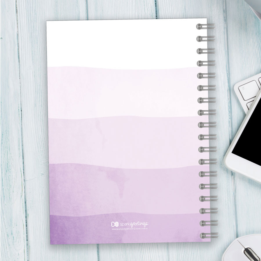 Watercolor waves journal