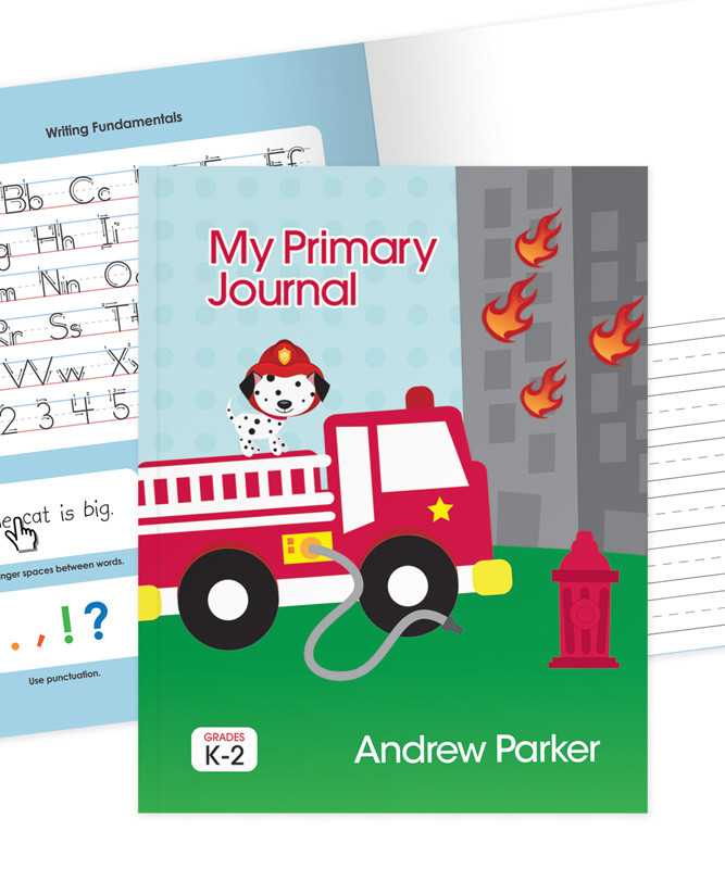 Fighting Fire Personalized Primary Journal