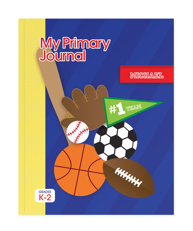 My Love for Sports Personalized Primary Journal