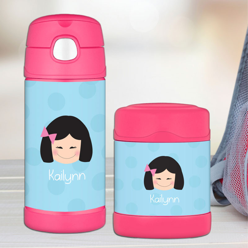 Light Blue Just Like Me Personalized Thermos For Kids