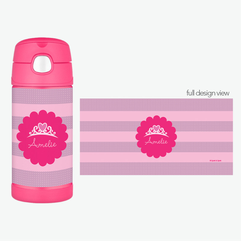 Princess Tiara Personalized Thermos For Kids