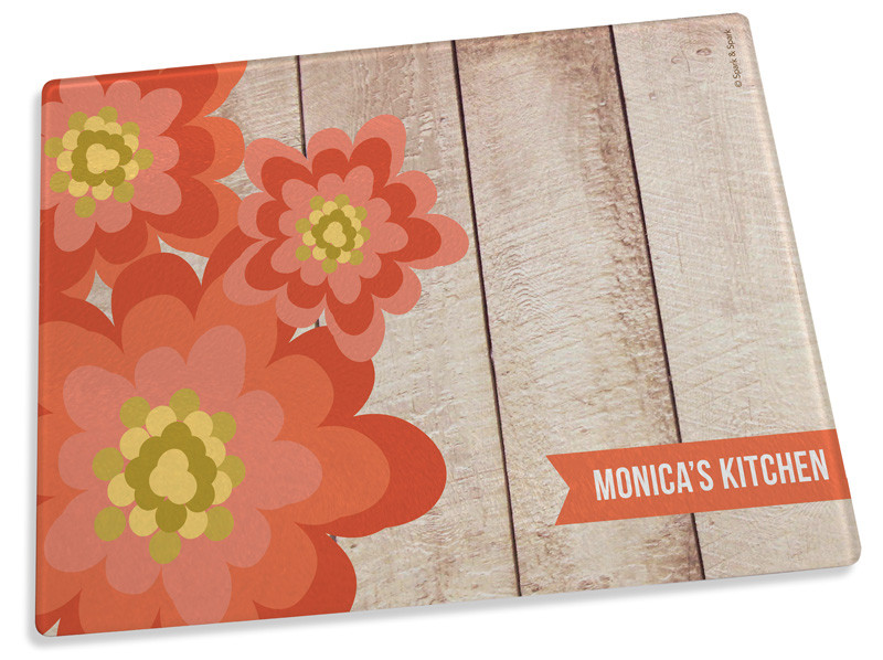 Rustic Flower cutting board