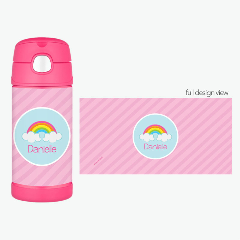 Rainbow In The Sky Personalized Thermos For Kids