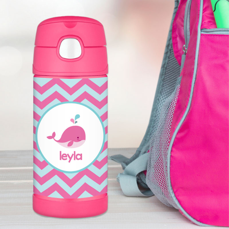 Sweet Pink Whale Thermos Bottle