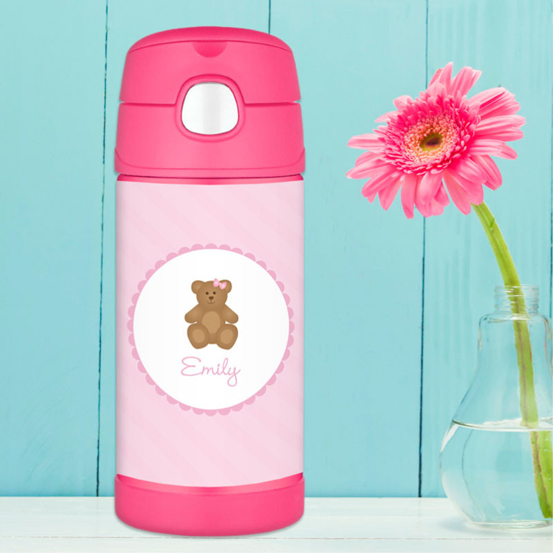 A Sweet Teddy Bear Thermos Bottle
