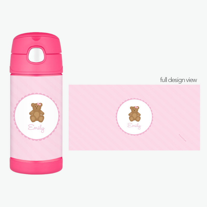 A Sweet Teddy Bear Thermos Bottle