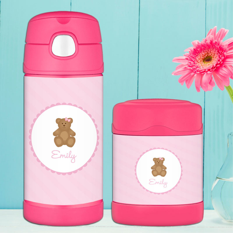 A Sweet Teddy Bear Thermos Bottle