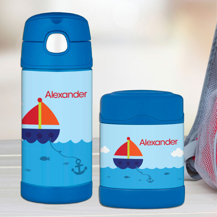 Sailing the Blue Ocean Thermos Bottle