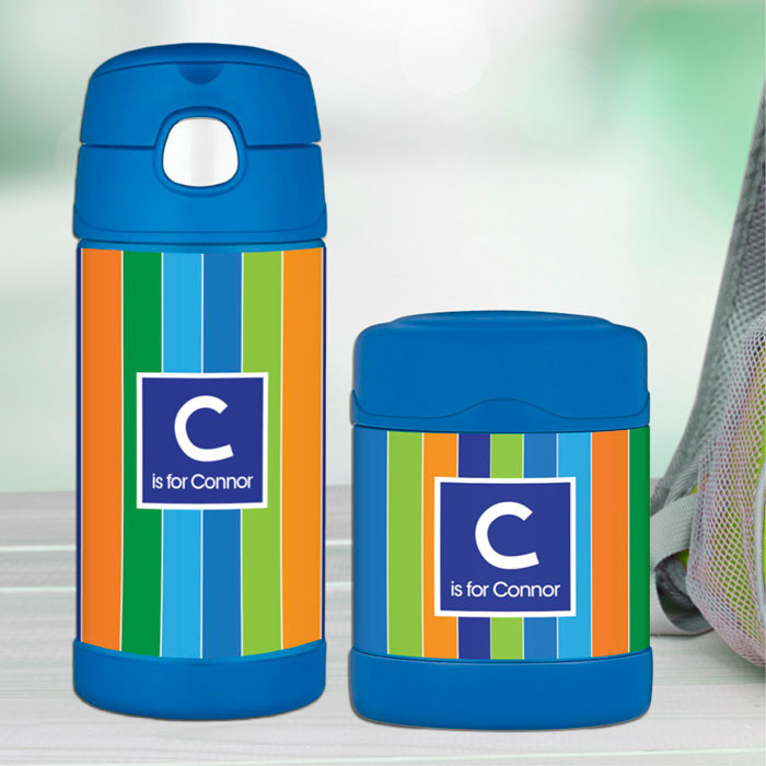 Bold Stripes Thermos Bottle