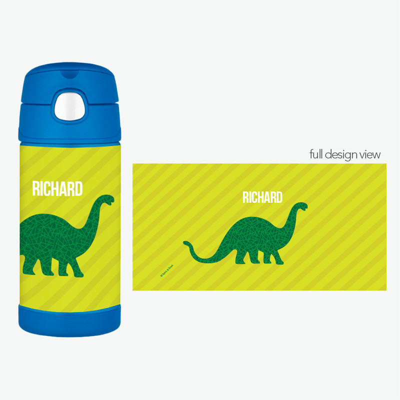 Dino and Me Green Thermos Bottle