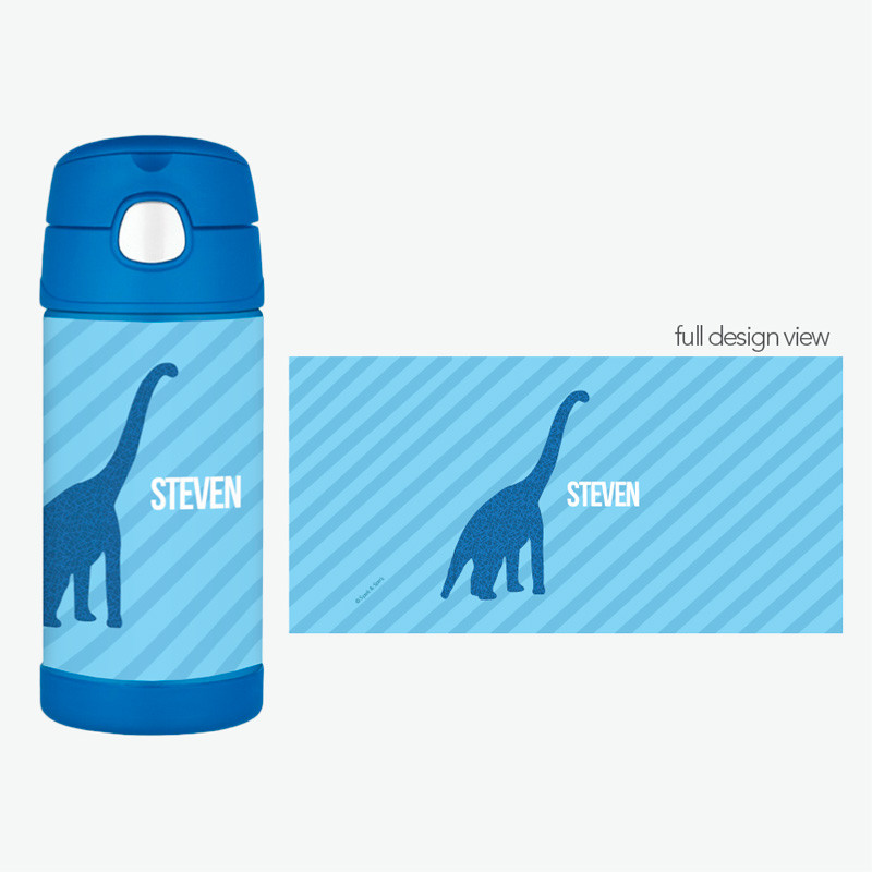 Dino and Me Blue Thermos Bottle