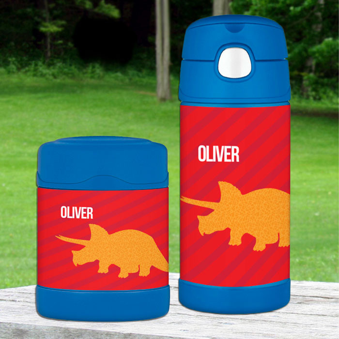 Dino and Me Red Thermos Bottle