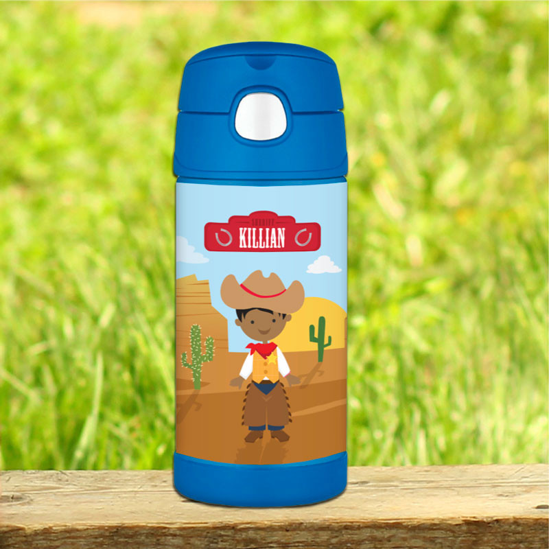Cowboy Personalized Funtainer Bottle