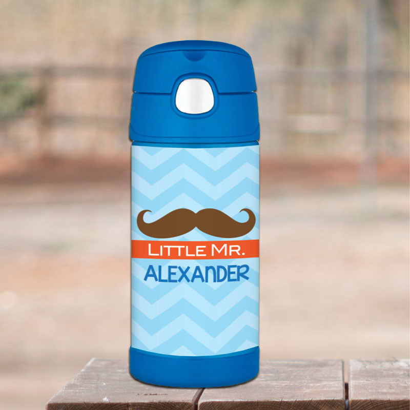 Little Mr. Mustache Thermos Bottle