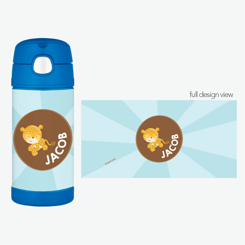 Cute Baby Cheetah Thermos Bottle