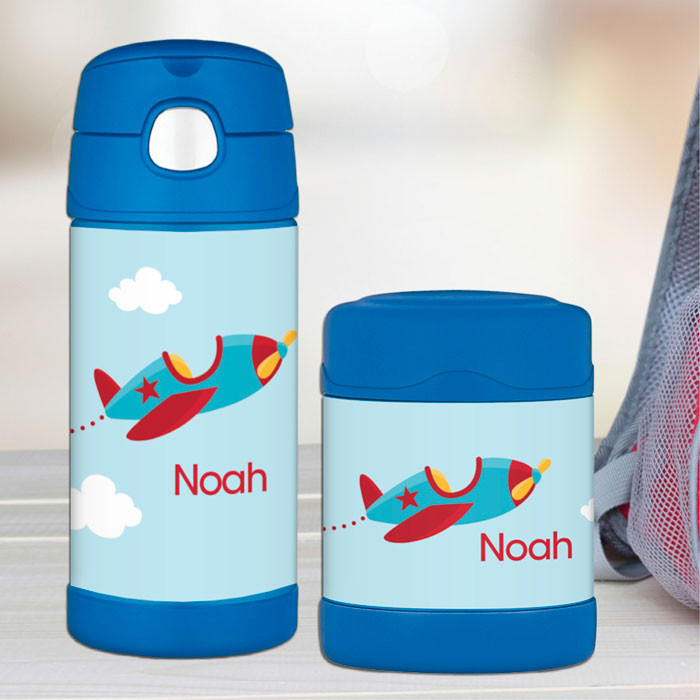 Fly Little Plane Thermos Bottle