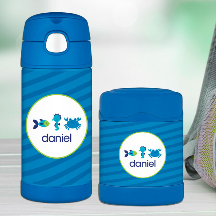 Cute Undersea Creatures Thermos Bottle