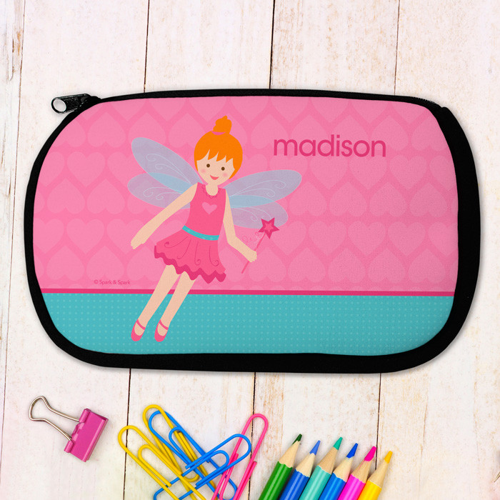 Red Hair Fairy Girl Pencil Case