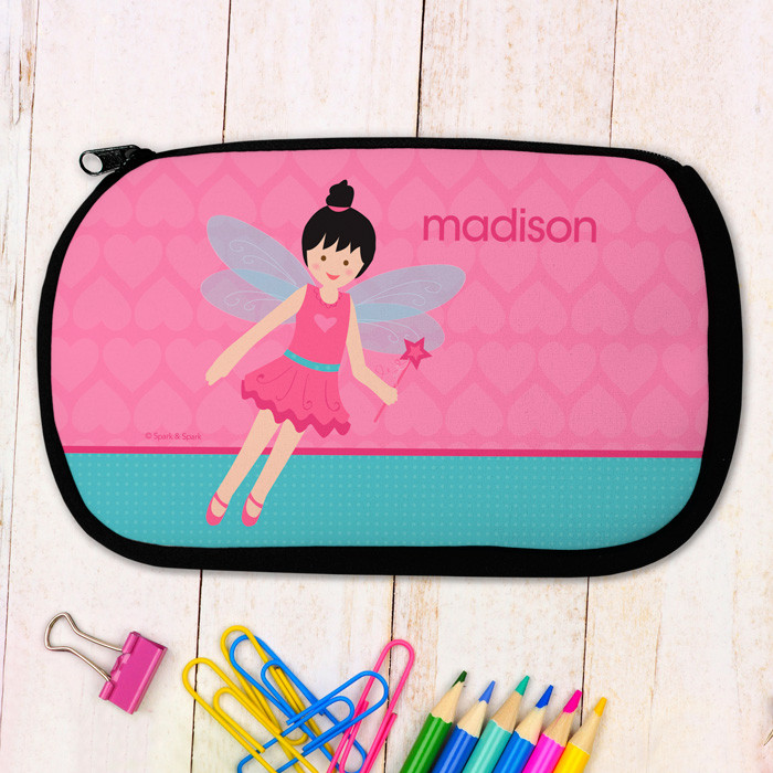 Black Hair Fairy Girl Pencil Case
