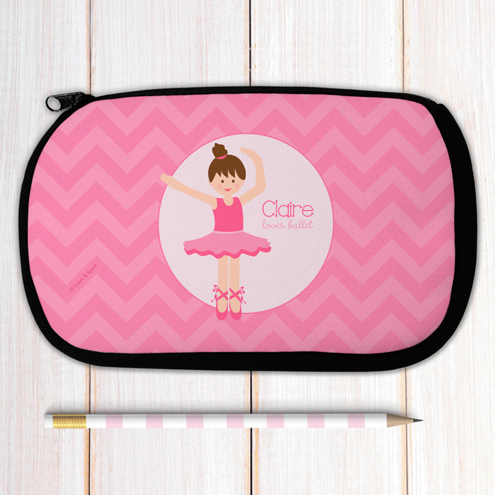 Brunette Sweet Ballerina Pencil Case
