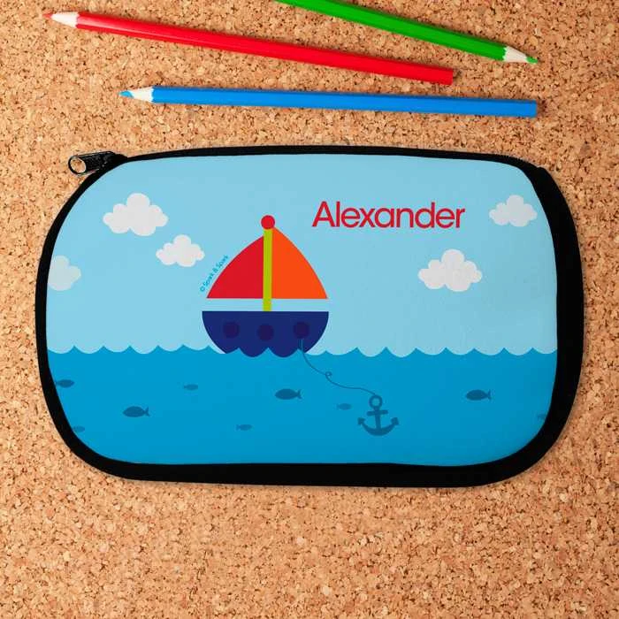 Sailing the Blue Ocean Pencil Case by Spark & Spark