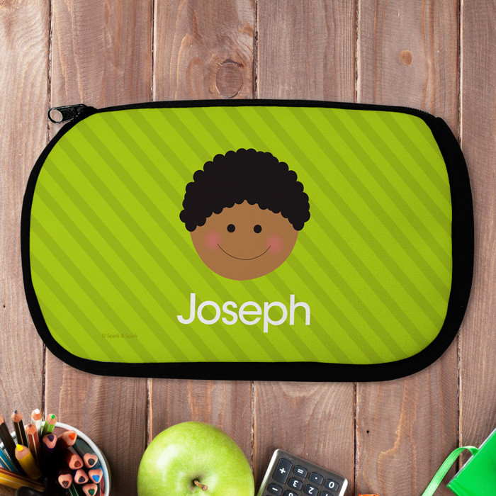 Just Like Me Boy- Green Pencil Case by Spark & Spark