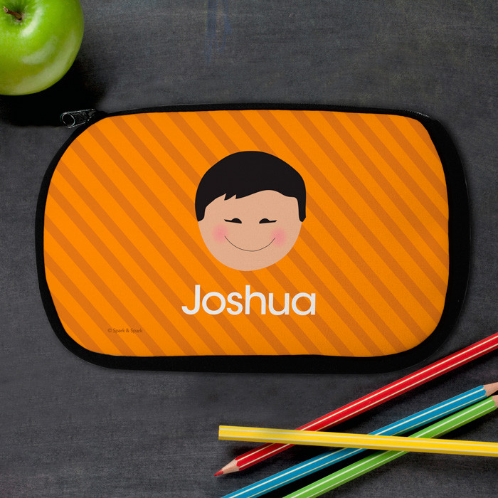 Just Like Me Boy - Orange Pencil Case by Spark & Spark