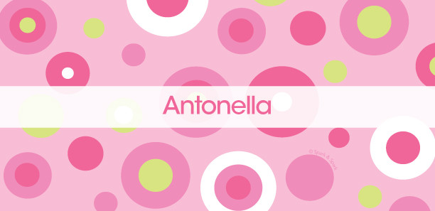 Circles and Circles Pink Thermos Bottle