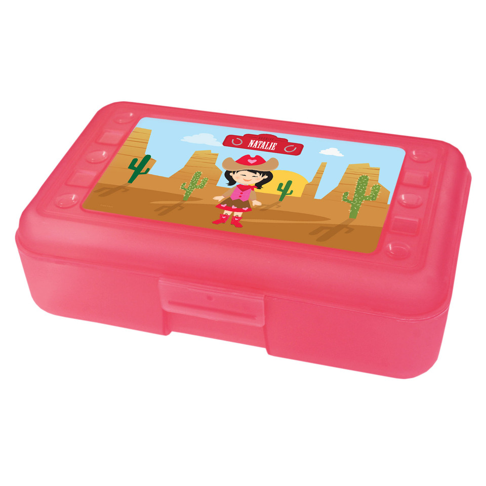 Cowgirl Personalized Pencil Box
