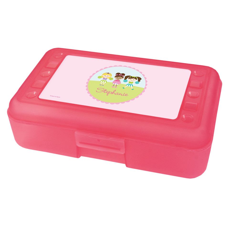 three cheerleaders pencil box for kids