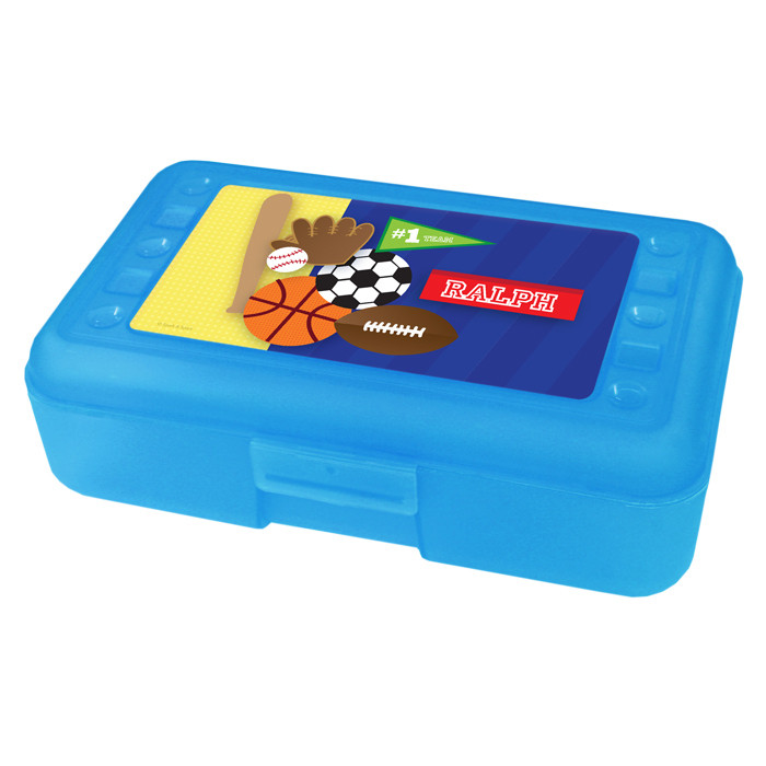 My Love For Sports Personalized Pencil Box