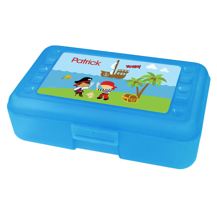 Yo Ho Pirate Boy Personalized Pencil Box