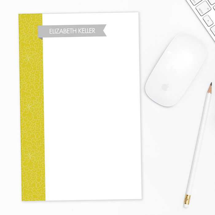 Sweet Flowers Flag Custom Notepad