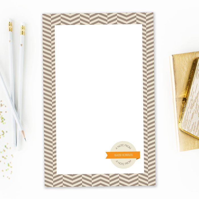 Up and Down Square Custom Notepad