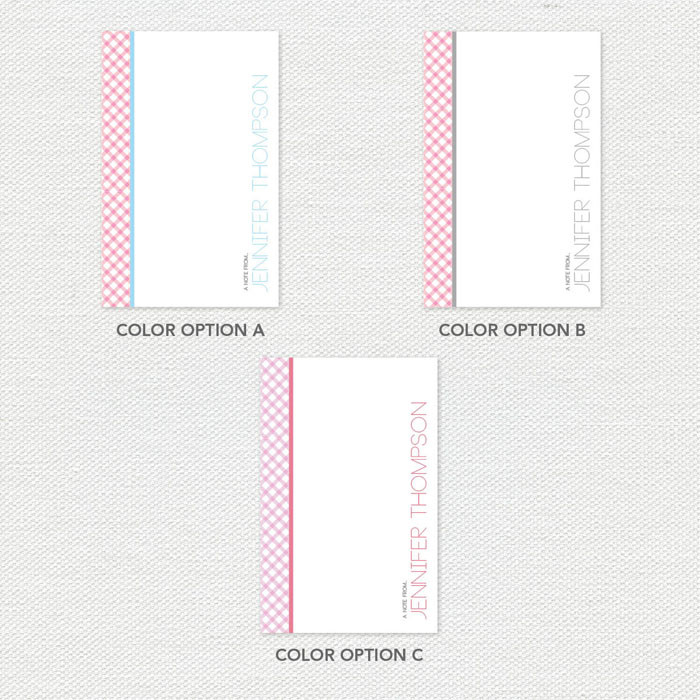 Criss Cross Custom Notepad