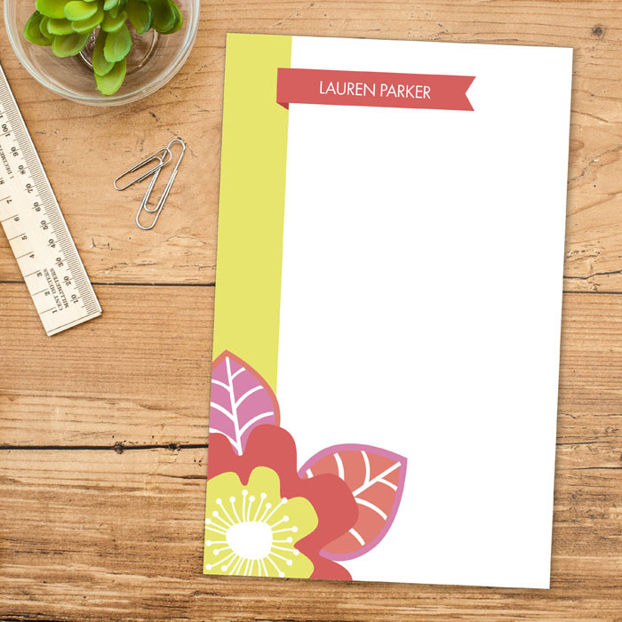 Bold Beauty Border Custom Notepad