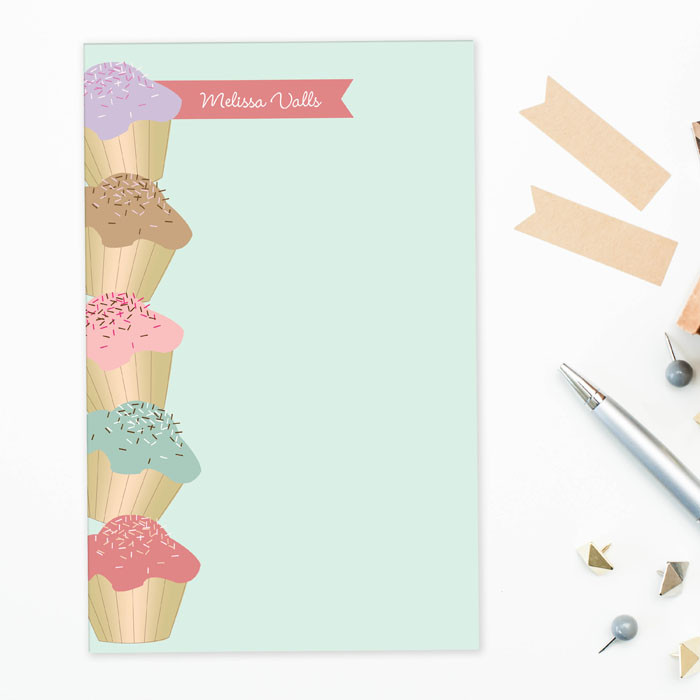 Yummy Treats Border Custom Notepad