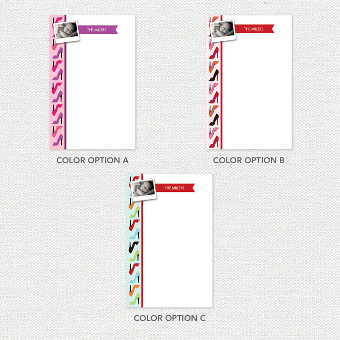 Love for Shoes Photo Custom Notepad