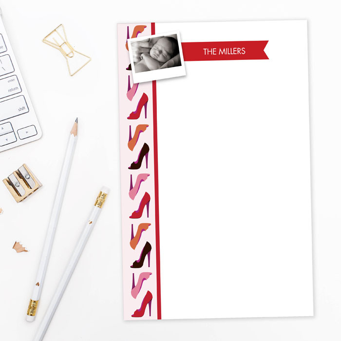 Love for Shoes Photo Custom Notepad