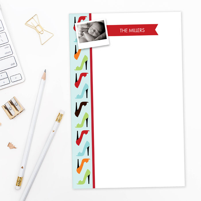 Love for Shoes Photo Custom Notepad
