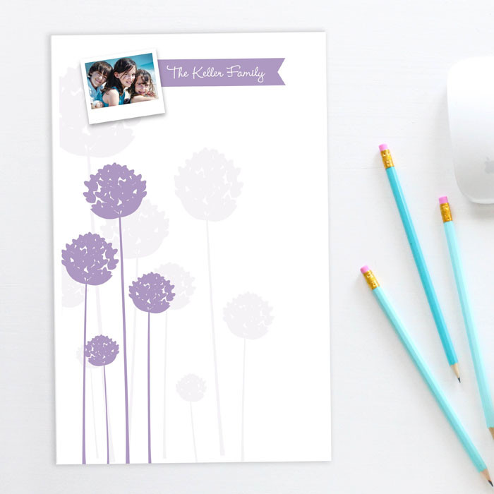 Clear Poms Poms Photo Custom Notepad
