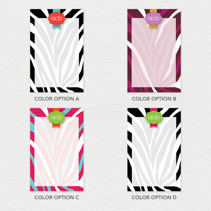 Zebralicious Custom Notepad