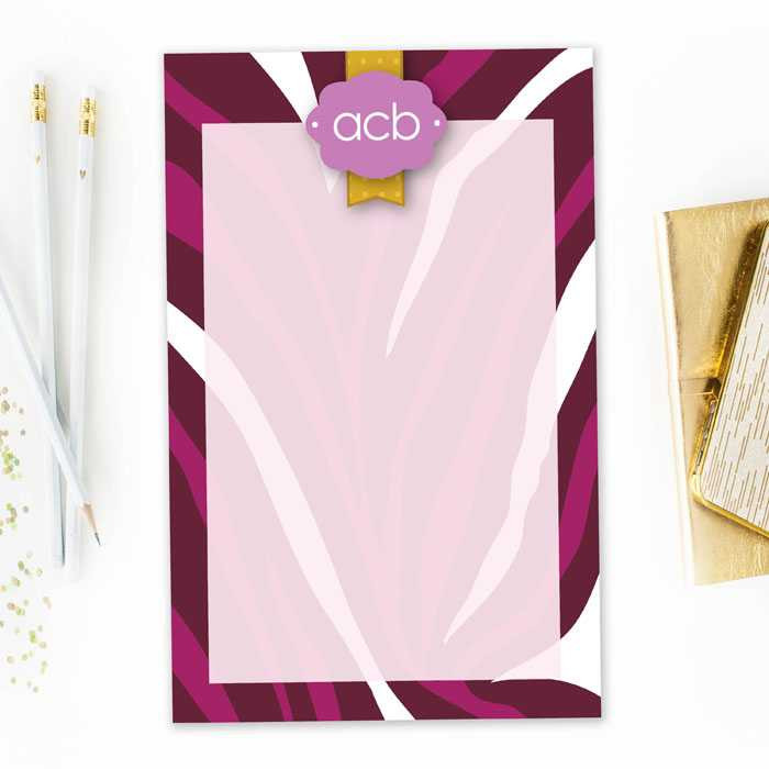 Zebralicious Custom Notepad